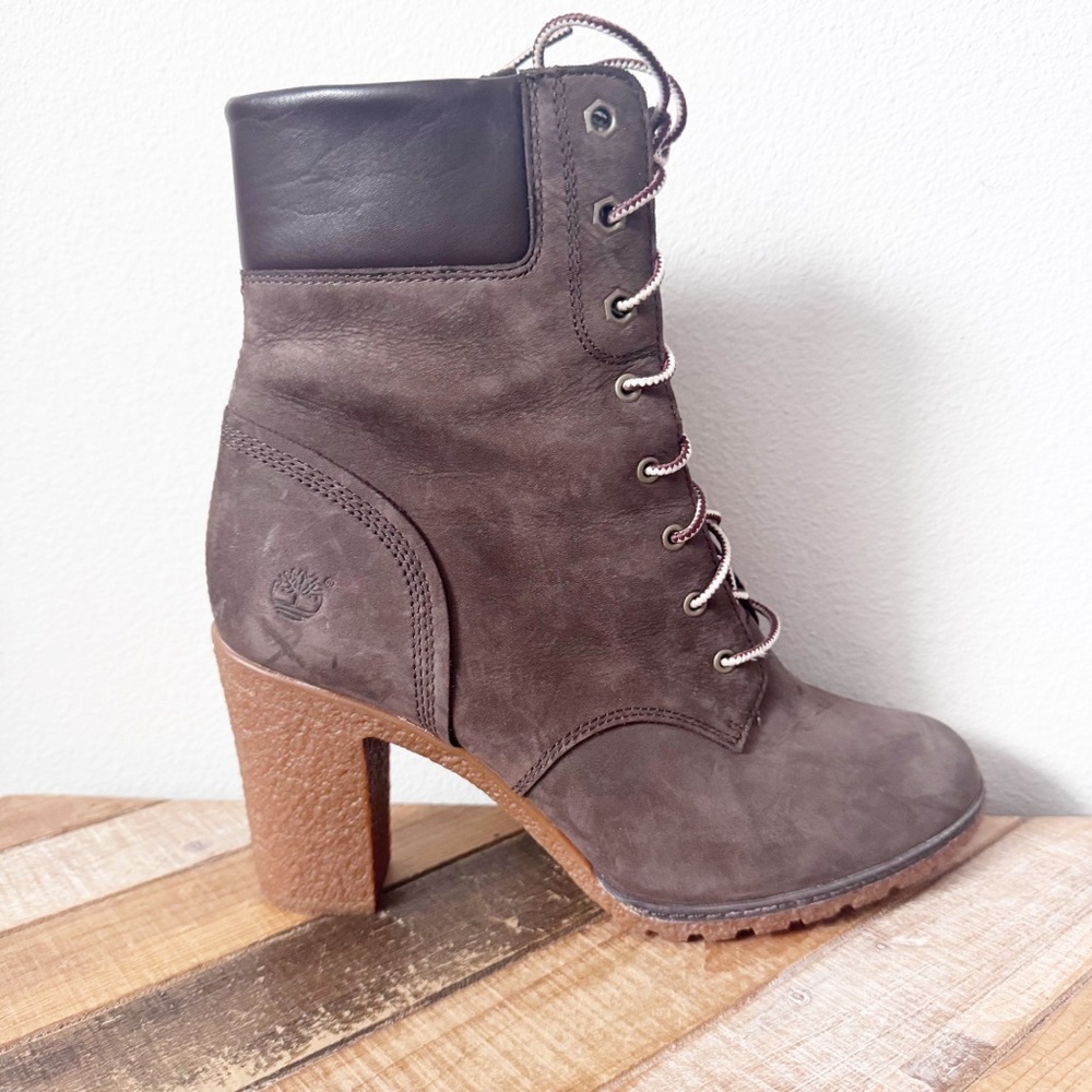 Timberland Glancy Boot in Dark Brown Nubuck - Picture 7 of 14